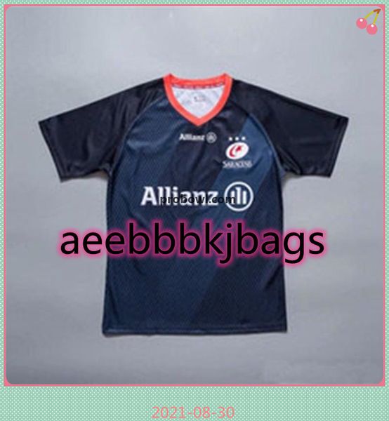 2021 fashion saracens international league jersey home shirt saracen national team rugby jerseys s-3xl, Black;blue